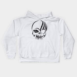 Tribal Grunge Skull Kids Hoodie